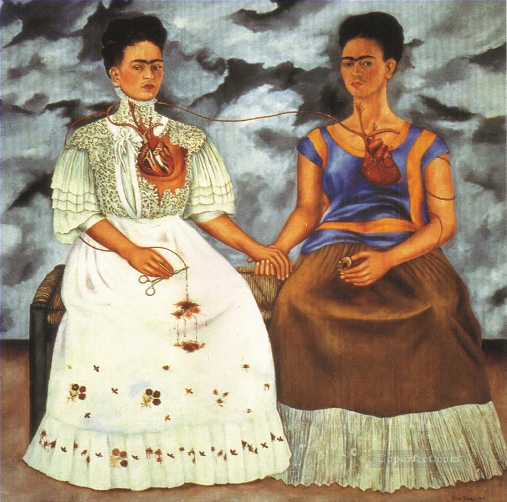 the two fridas 1939 feminism Frida Kahlo Oil Paintings